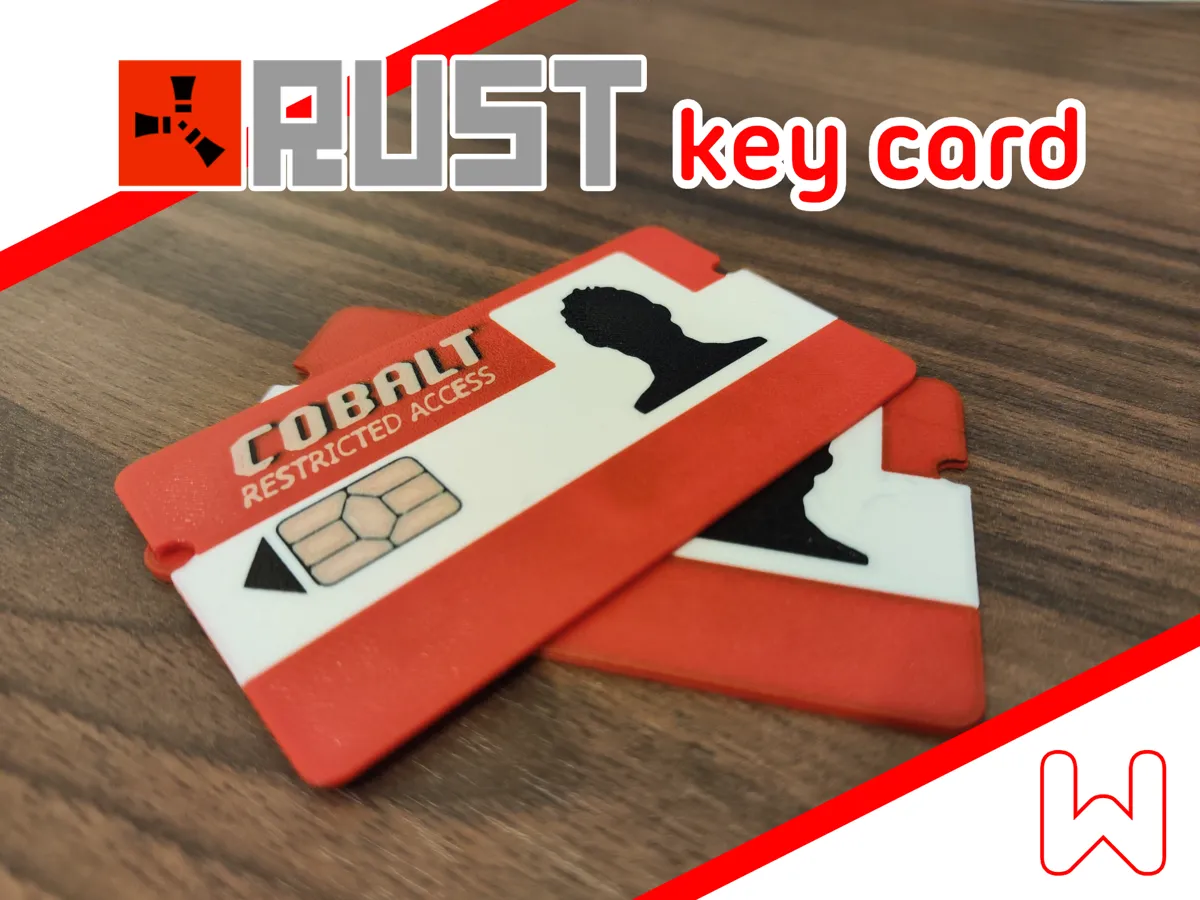 RUST key card - Free 3D Print Model - MakerWorld