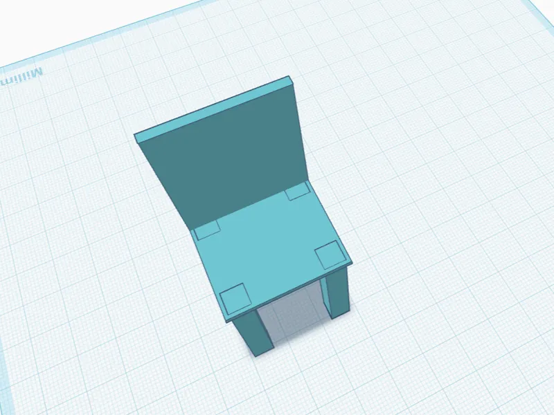 blue sturdy chair model