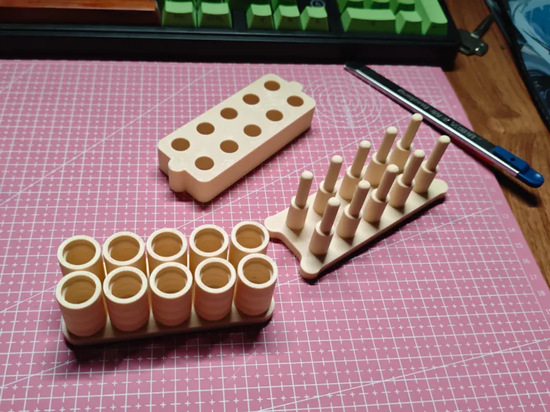 Nerf烫弹器底座，烫弹取弹收纳一体化模具适配lockfan竹节变弹器，