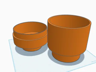 L3GO storage bin round 1X1
