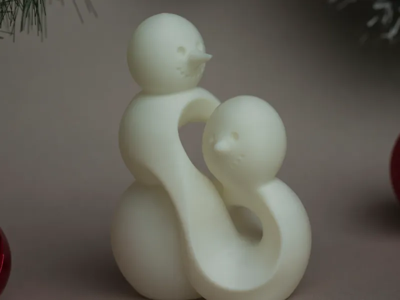 snow woman and baby