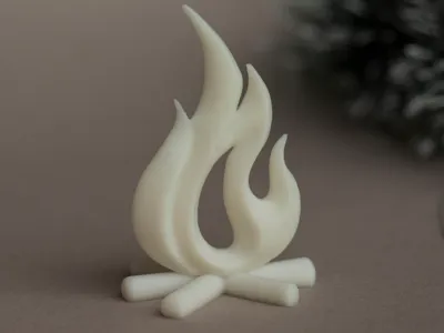 christmas camp fire