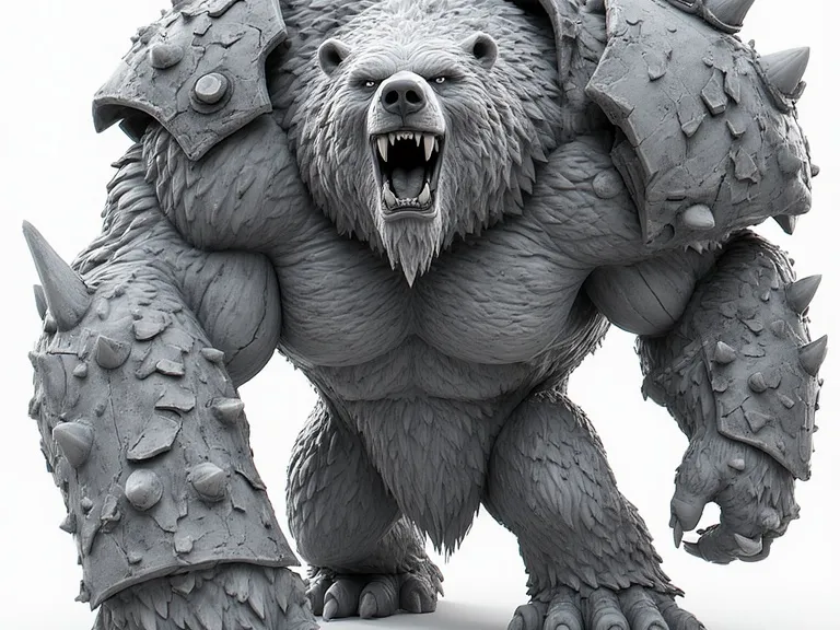 Meshy War Bear
