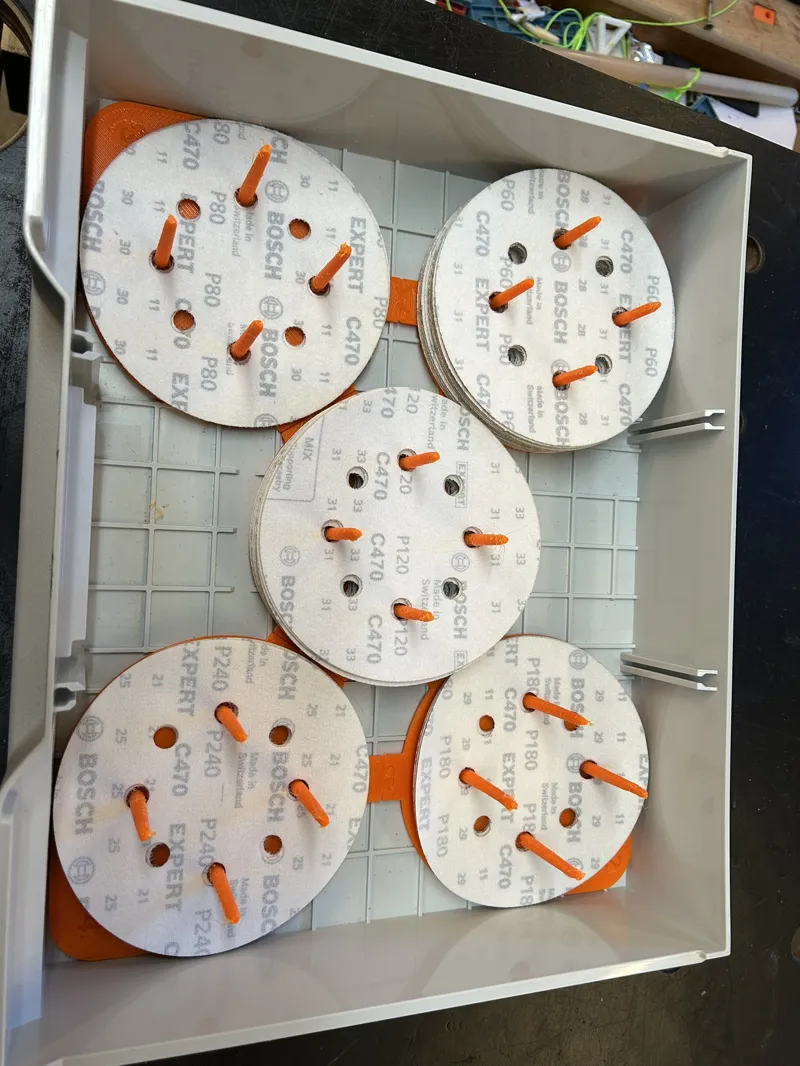 Sortainer sandpaper holder