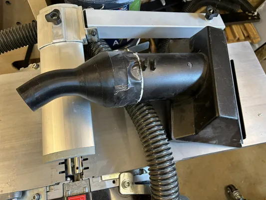 Adapter for planer/thicknesser HC260 Ø100 to Ø50mm