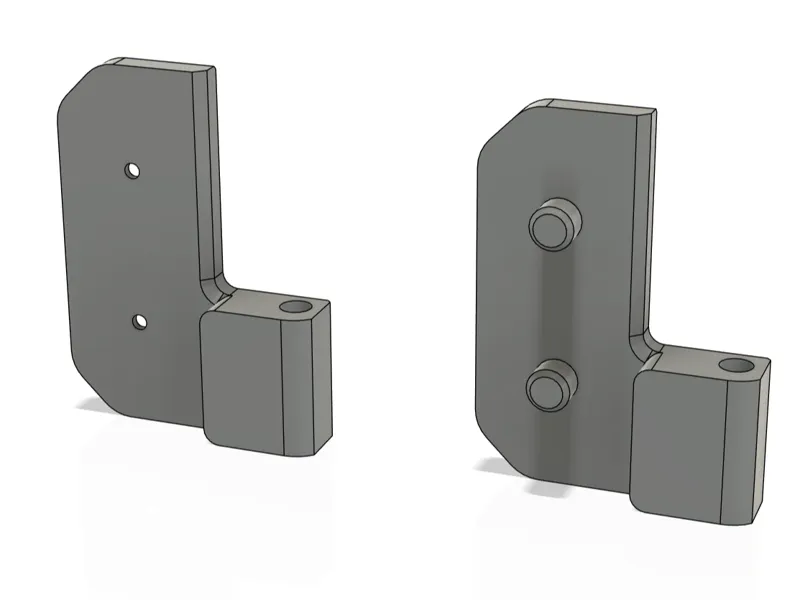 Voron Micron+ door hinges mod