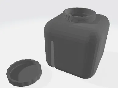 square bottle 10x10x10 cm