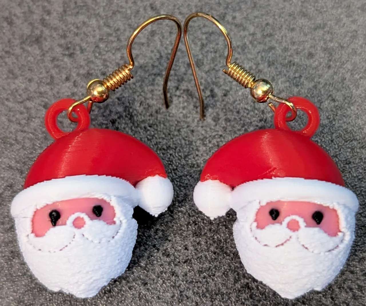 3D Santa Claus / Father Christmas Earrings view 2
