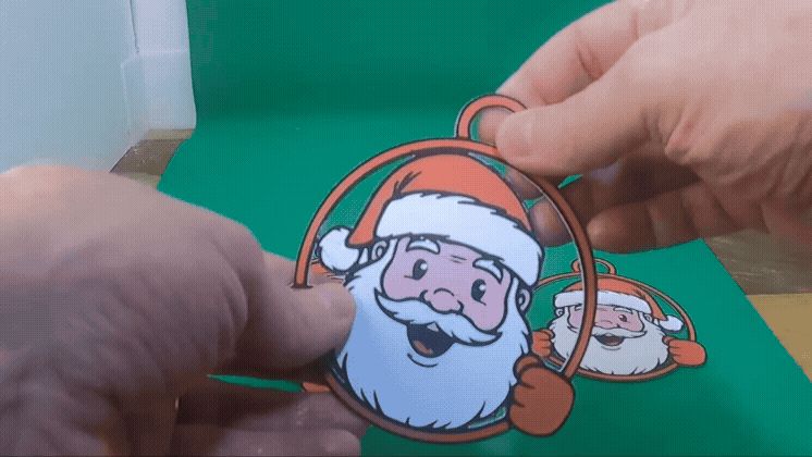 Santa Christmas Tree Ornament