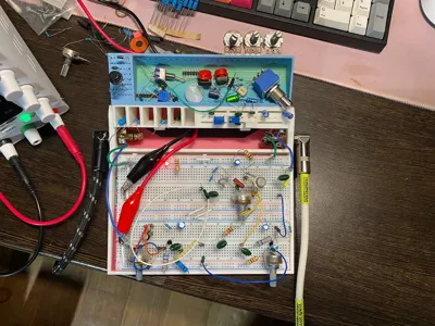 Breadboard case for guitar pedals 