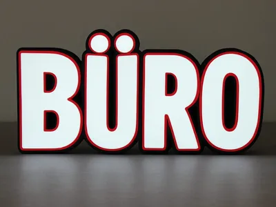 LED OFFICE Sign – Light-up Sign for Display