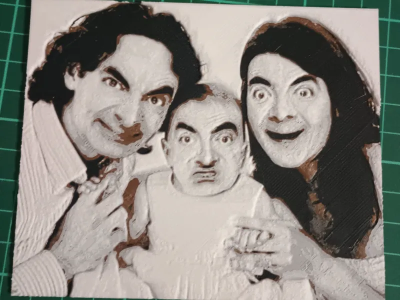 Mr. Bean family portrait