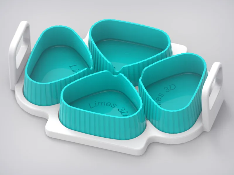 Snack bowls, including tray