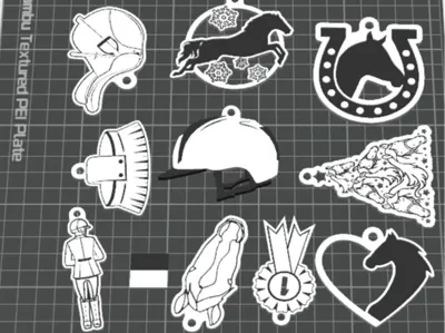 Horse Christmass ornament set 3d print version