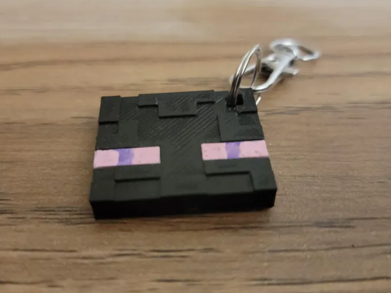 minecraft enderman keychain