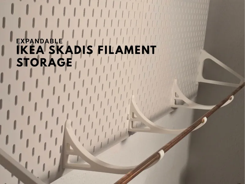 IKEA Skadis expandable filament storage system
