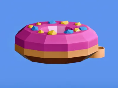 Donut keychain (toppings)
