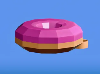 Donut keychain (no toppings)