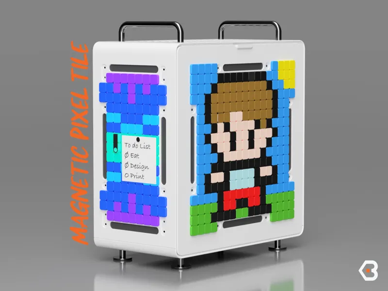 Magnetic Pixel Tile for Cooler Master Cube 540