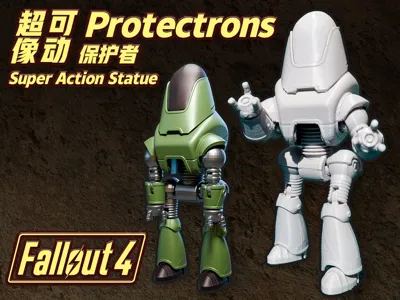 Fallout 4 Protectrons Highly Articulated Easy Assembly/Disassembly