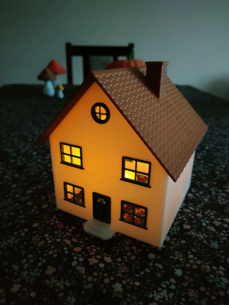 Tea Light House Christmas Decoration