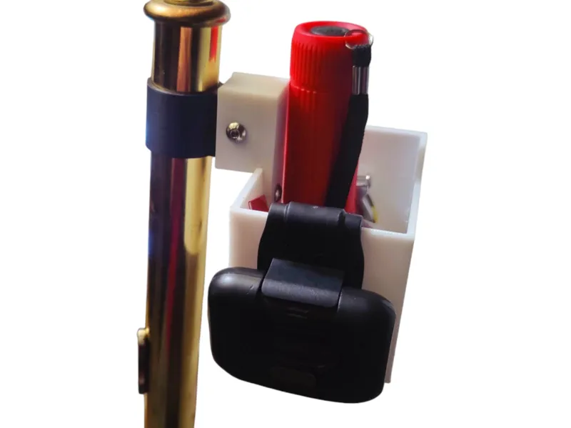 End Table Lamp Post Pipe Clamp Hanging Box Storage