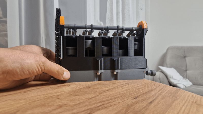 R5 Engine model | Moving parts