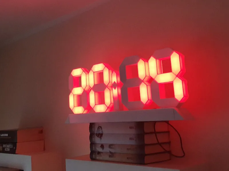 7 segment clock LEDs WS2812