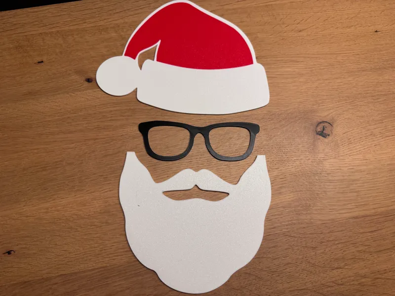 Santa Window Decor / Weihnachtsmann Fenster Dekor