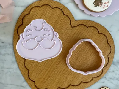Santa Claus 2025 3 Cookie Cutter and Stamp