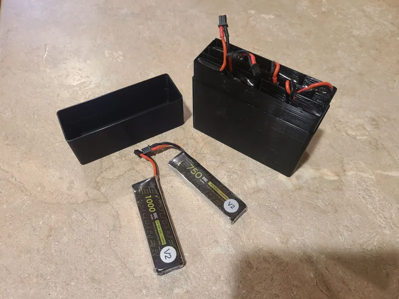 1S 1000mAh Flywoo Drone Battery Box (Holds 8)