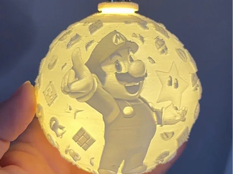 Bola de Navidad Super Mario