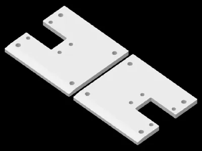 Main landing gear mounting cover for Poison Dart FPV using 70mm Avatar landing gear