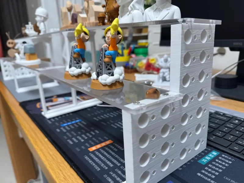 3D模型展示组合支架搁板台免支撑打印-每层10cm高7.5cm宽