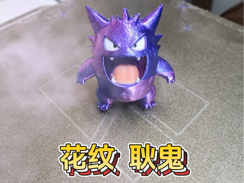 就决定是你了，去吧！耿鬼~~~ 宝可梦 花纹耿鬼！！！