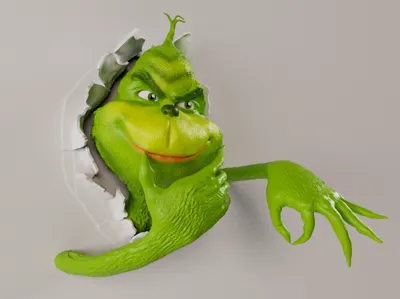 Amazing Grinch Wall Hanging Perfect for Christmas!