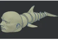 SHROCK — figurine articulée requin — photo 1