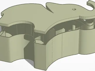 elephant light box