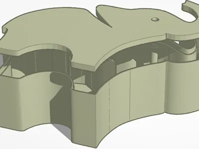 elephant light box