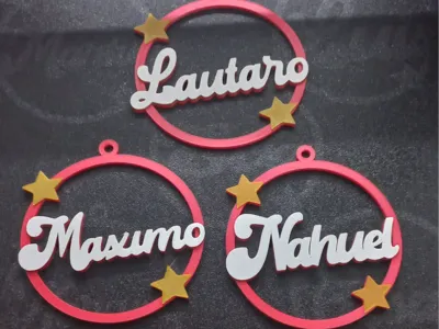 Editable Christmas ornament