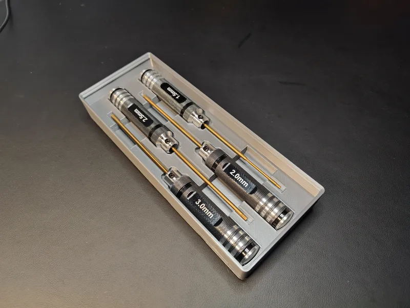 Gridfinity Precision Hex Key/Allen Wrench holder