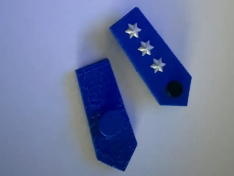 Croc Pin Hauptkommissar Schulterklappe 