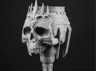 Throne of the Damned – Gothic Skull Goblet (Free)