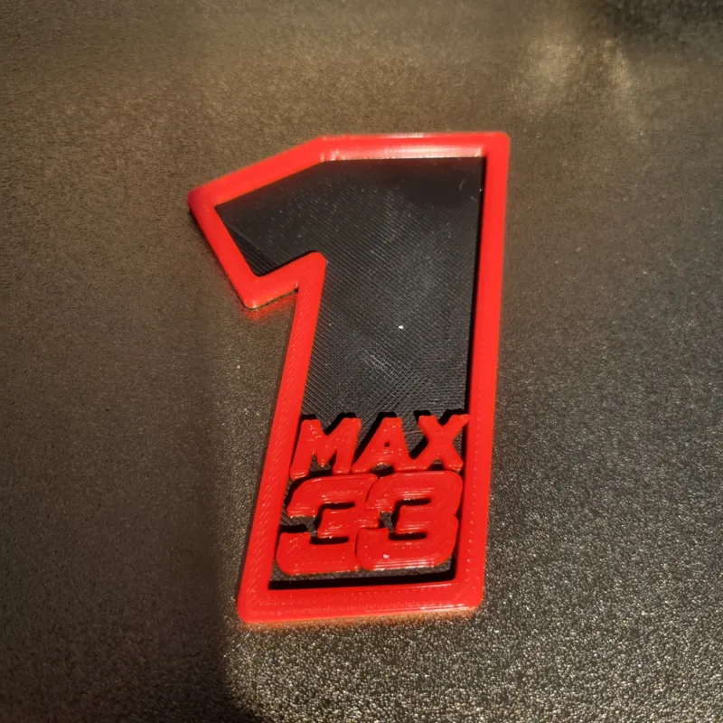 Max Verstappen number 1 and 33