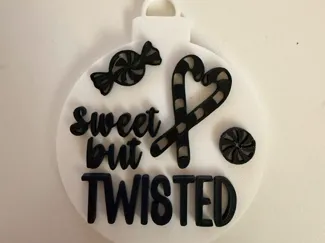 Sweet but twisted ornament