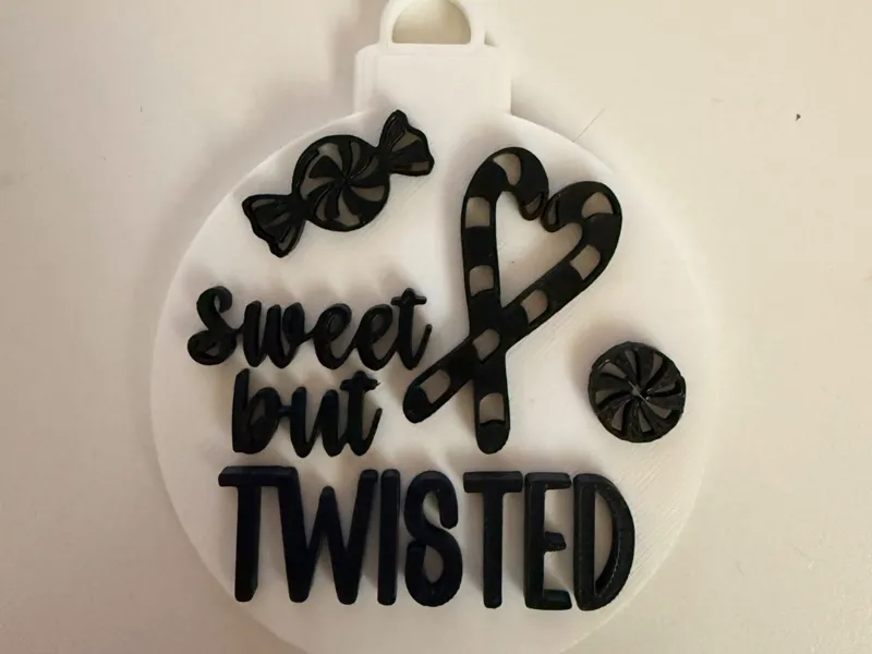Sweet but twisted ornament