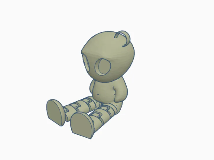 Alien with flexi articulated legs