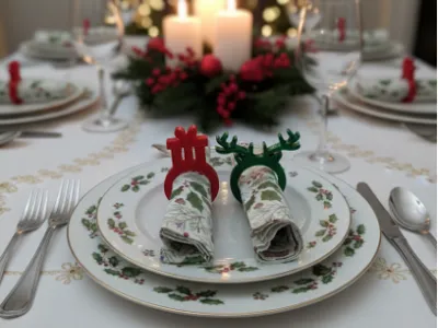 Christmas Napkin Holders: Gift, Tree, Hat and more