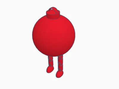 Christmas ball with flexi legs