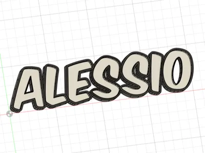Name Lightbox LED Alessio Letters
